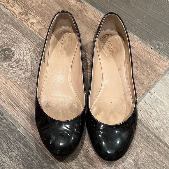 J. Crew - patent leather flats